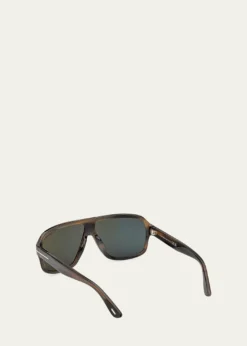 TOM FORDMen's William-02 Acetate Rectangle Sunglasses