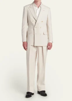 TOM FORDMen's Wool, Cashmere and Silk Double-Breasted Sport Coat