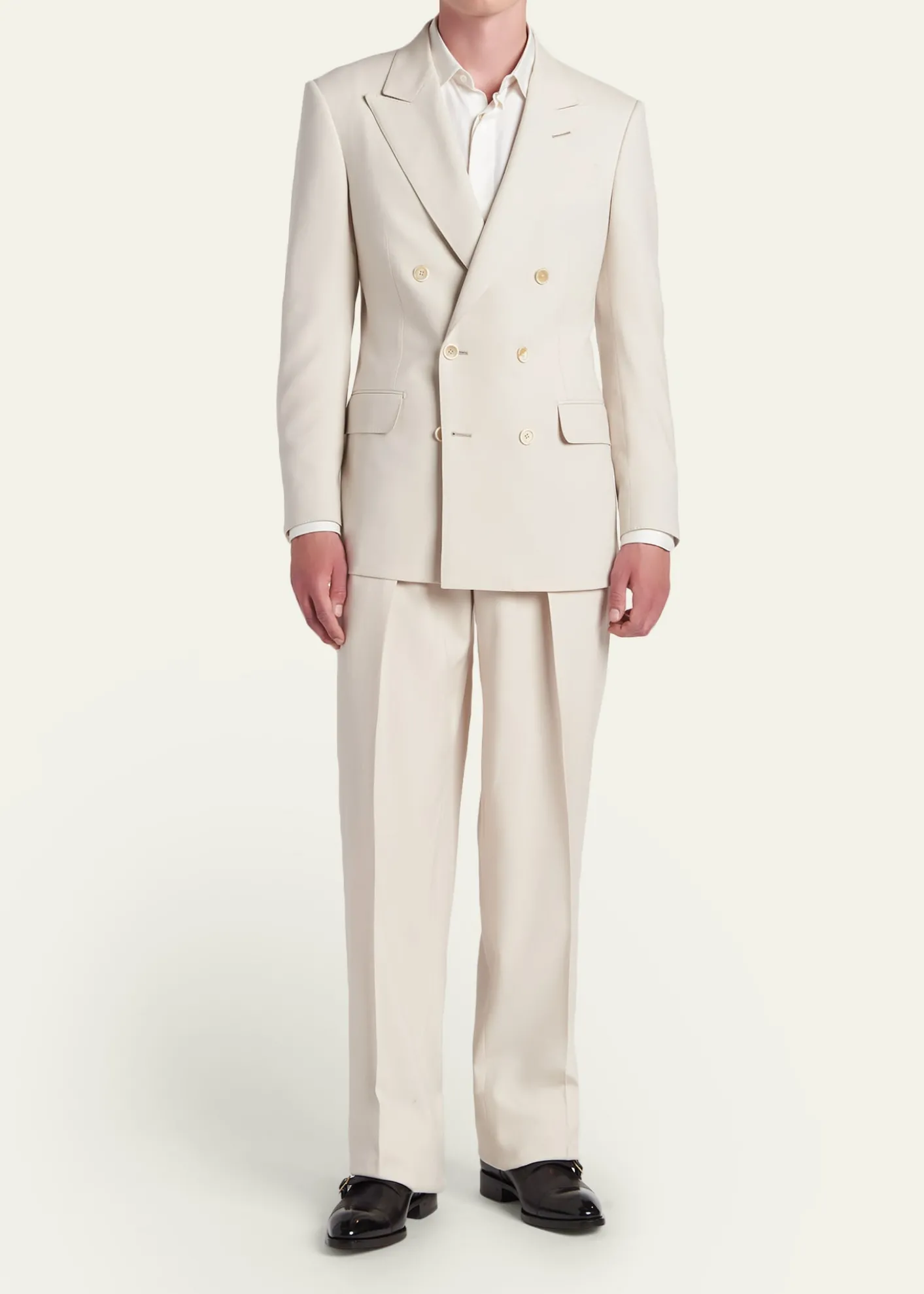 TOM FORDMen's Wool, Cashmere and Silk Double-Breasted Sport Coat