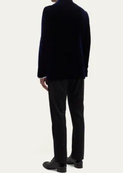 TOM FORDMen's Wool-Silk Velvet Cocktail Jacket