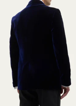 TOM FORDMen's Wool-Silk Velvet Cocktail Jacket