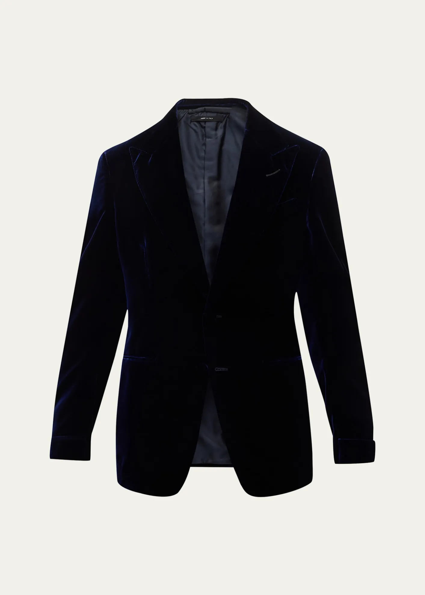 TOM FORDMen's Wool-Silk Velvet Cocktail Jacket