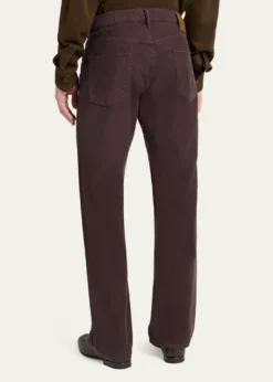 TOM FORDMen's Wool Straight Leg Five-Pocket Pants