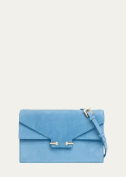 TOM FORDMini Suede T-Clasp Shoulder Bag
