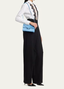 TOM FORDMini Suede T-Clasp Shoulder Bag