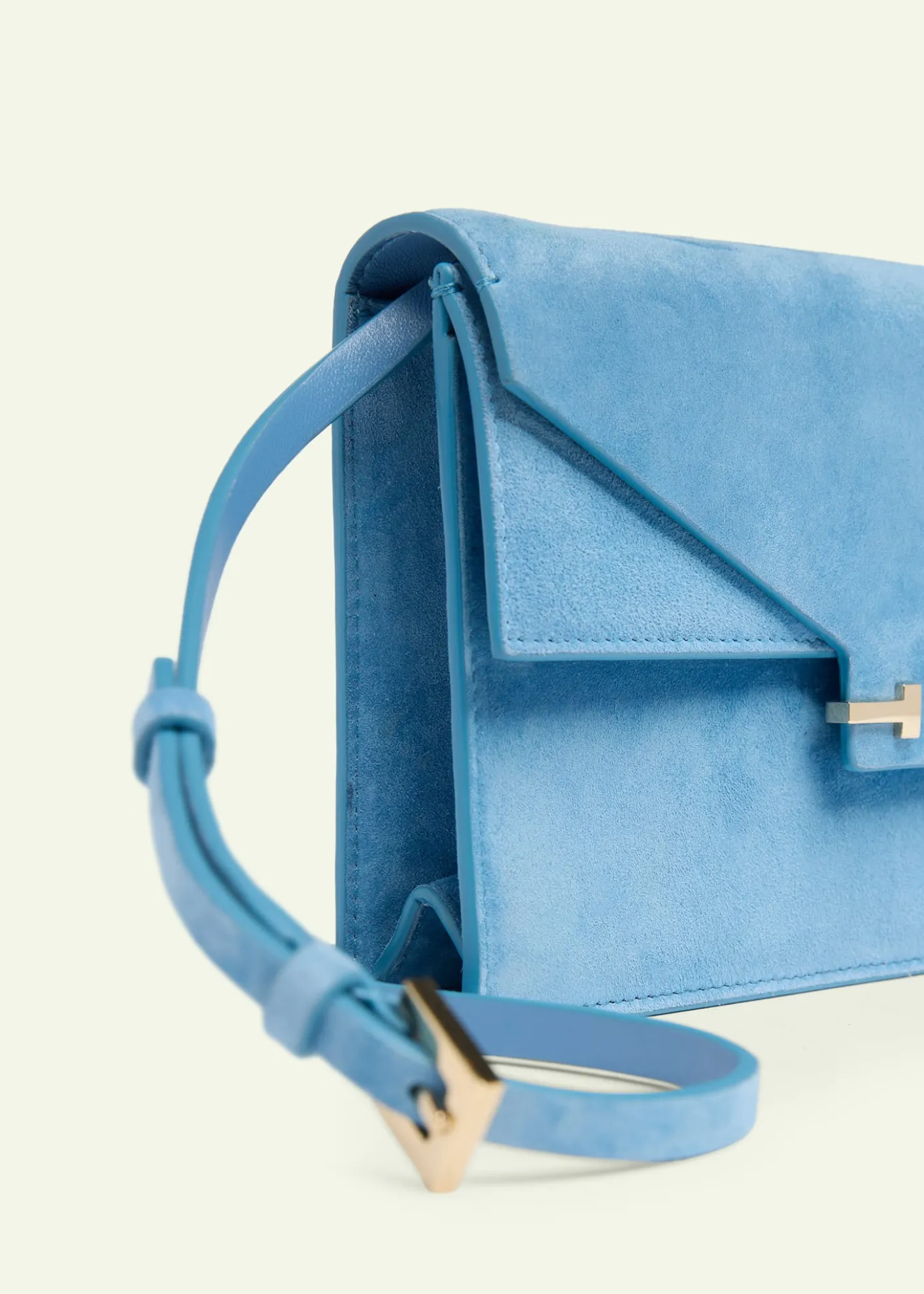 TOM FORDMini Suede T-Clasp Shoulder Bag