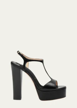 TOM FORD130mm Angelina Leather Platform Sandals