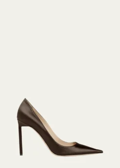TOM FORD85mm Betty Satin Pointed-Toe Pumps