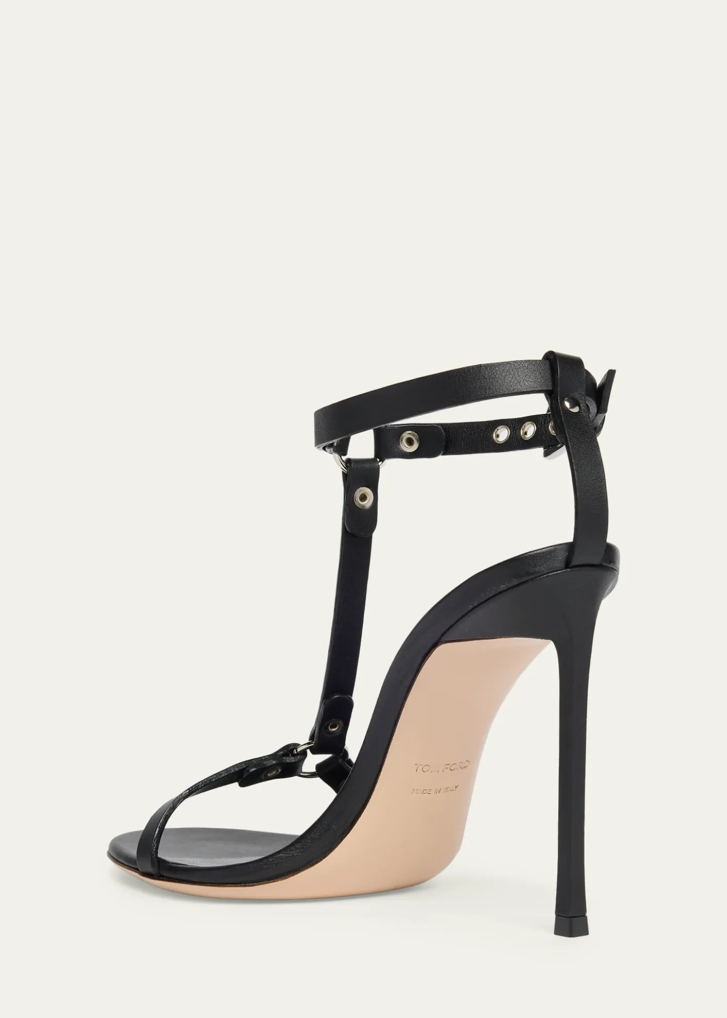 TOM FORD105mm Bound Leather Sandals
