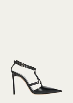TOM FORD105mm Harness Leather Pumps