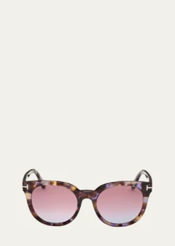 TOM FORDMoira Acetate Butterfly Sunglasses