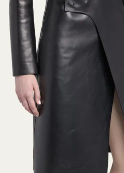 TOM FORDNappa Leather Wrap Skirt