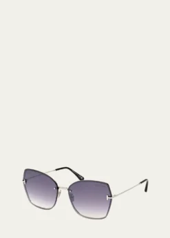 TOM FORDNickie Metal Butterfly Sunglasses