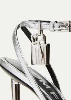 TOM FORDPadlock Metallic Stiletto Sandals