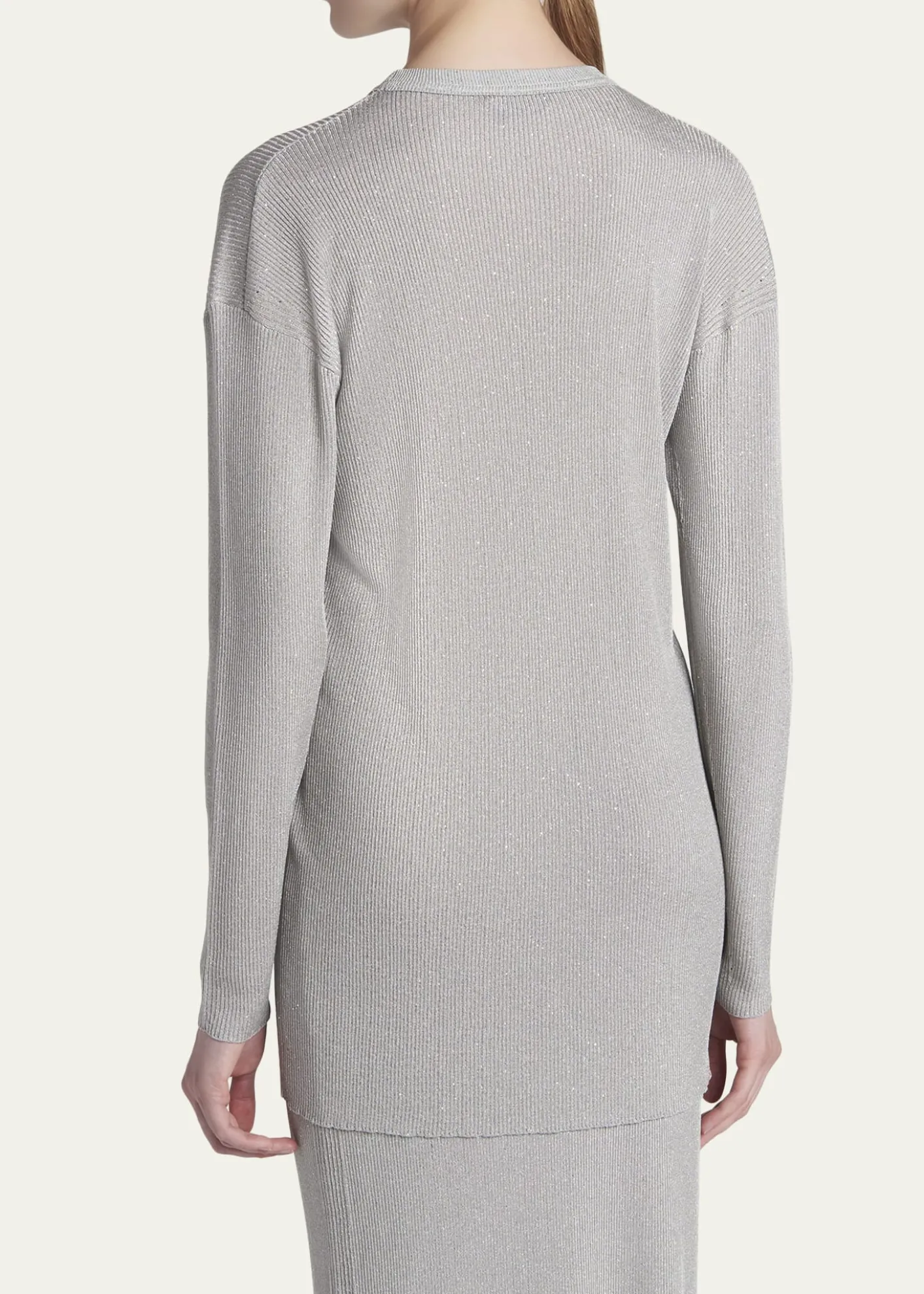 TOM FORDPaillette Rib Knit Tunic Top
