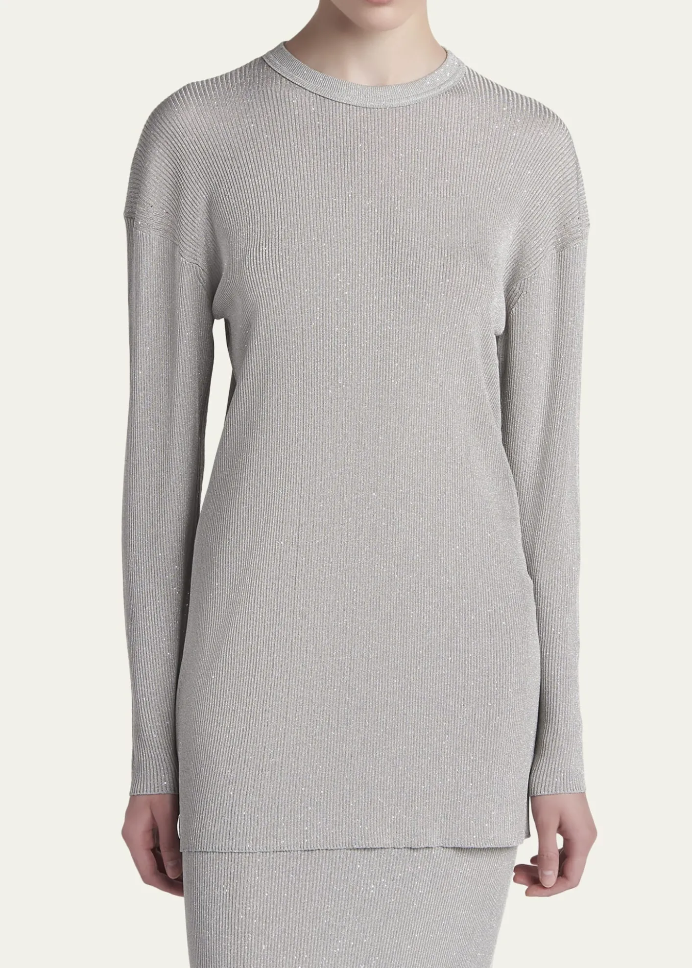 TOM FORDPaillette Rib Knit Tunic Top
