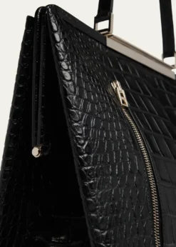 TOM FORDPatrick Croc-Embossed Leather Shoulder Bag