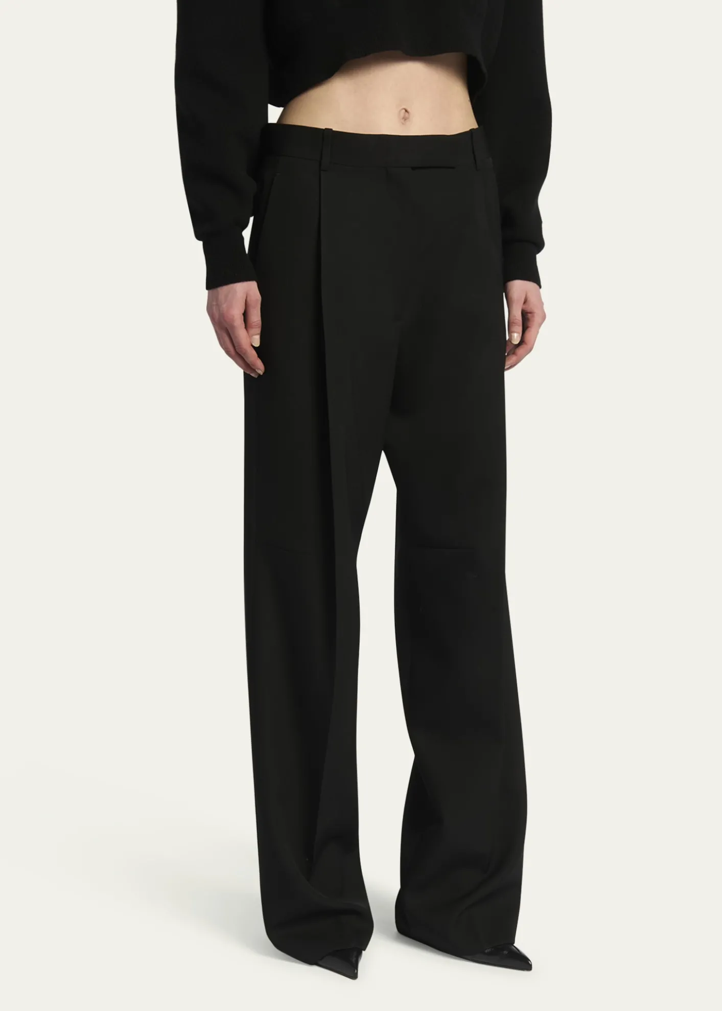 TOM FORDPleated Wool-Blend Trousers