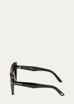 TOM FORDPlum Plastic Cat-Eye Sunglasses