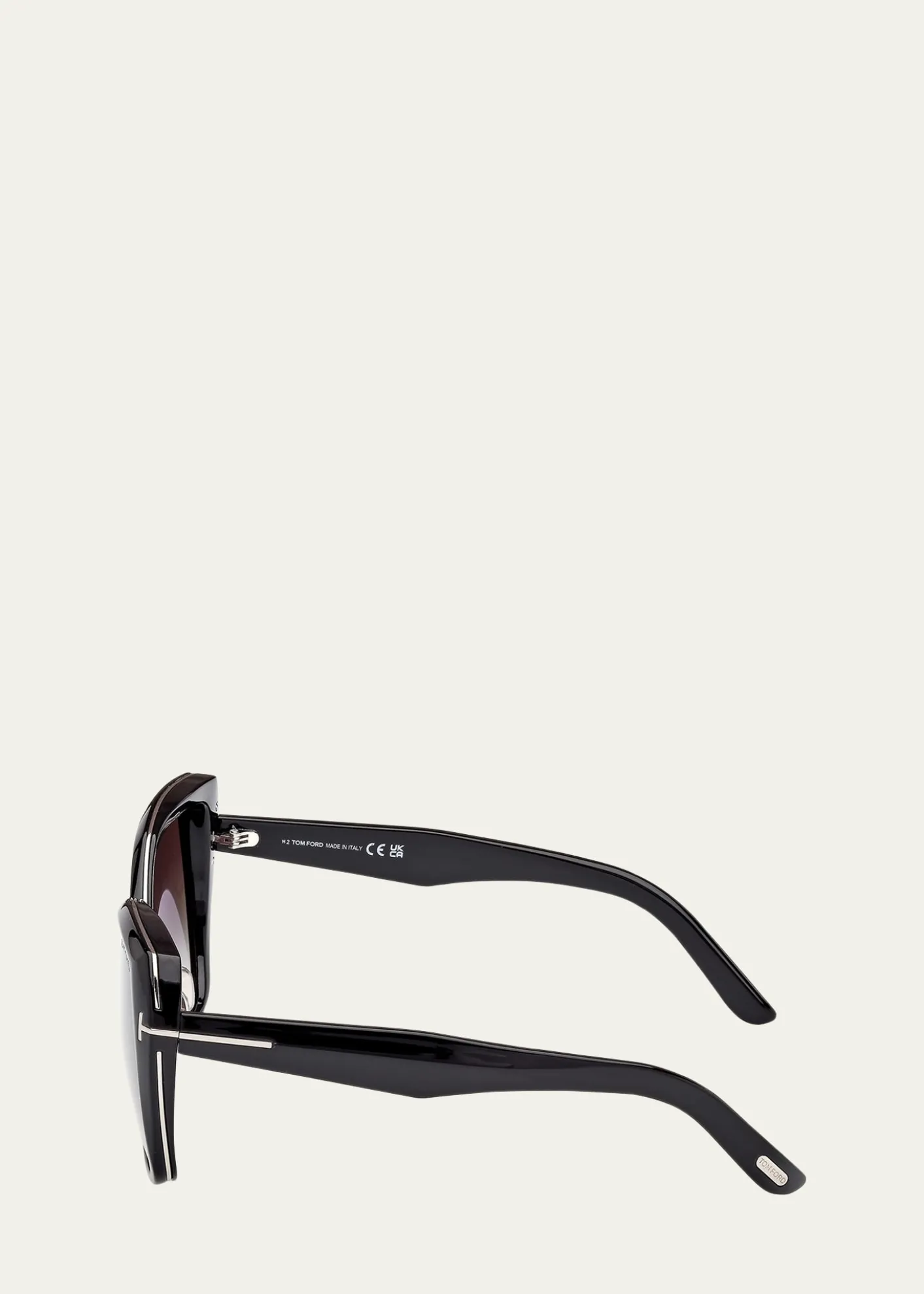 TOM FORDPlum Plastic Cat-Eye Sunglasses