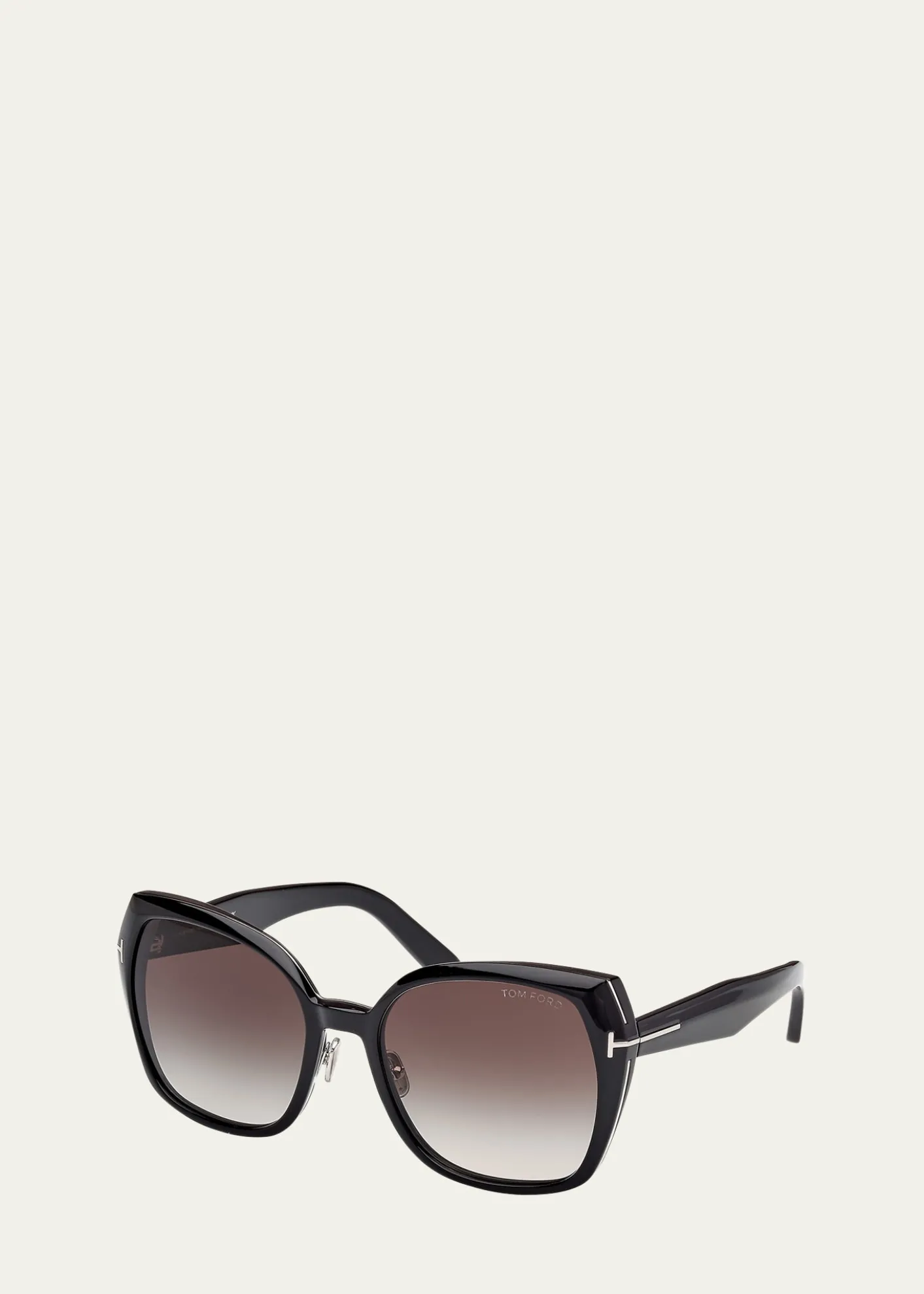 TOM FORDPlum Plastic Cat-Eye Sunglasses