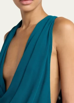TOM FORDPlunging Cowl-Neck Jersey Body-Con Dress