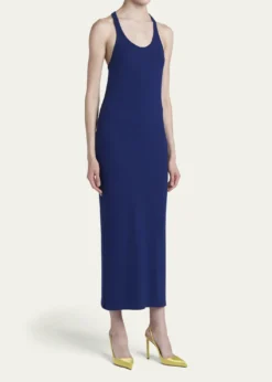 TOM FORDRibbed Knit Racerback Midi Tank Dress
