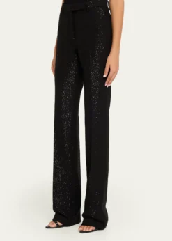 TOM FORDSequined Crepe Straight-Leg Pants