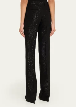 TOM FORDSequined Crepe Straight-Leg Pants