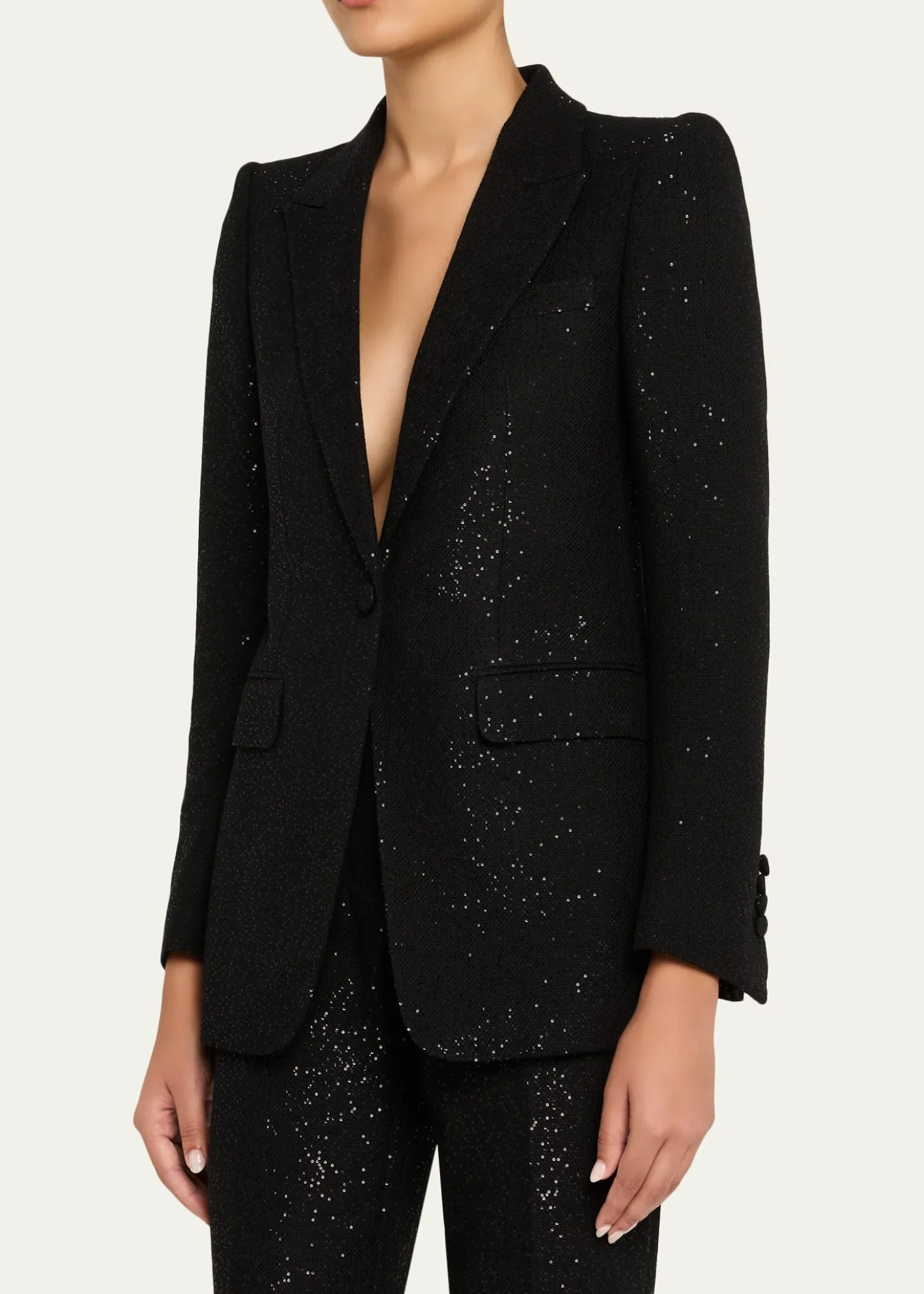 TOM FORDSequined Single-Breasted Blazer Jacket