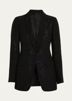 TOM FORDSequined Single-Breasted Blazer Jacket