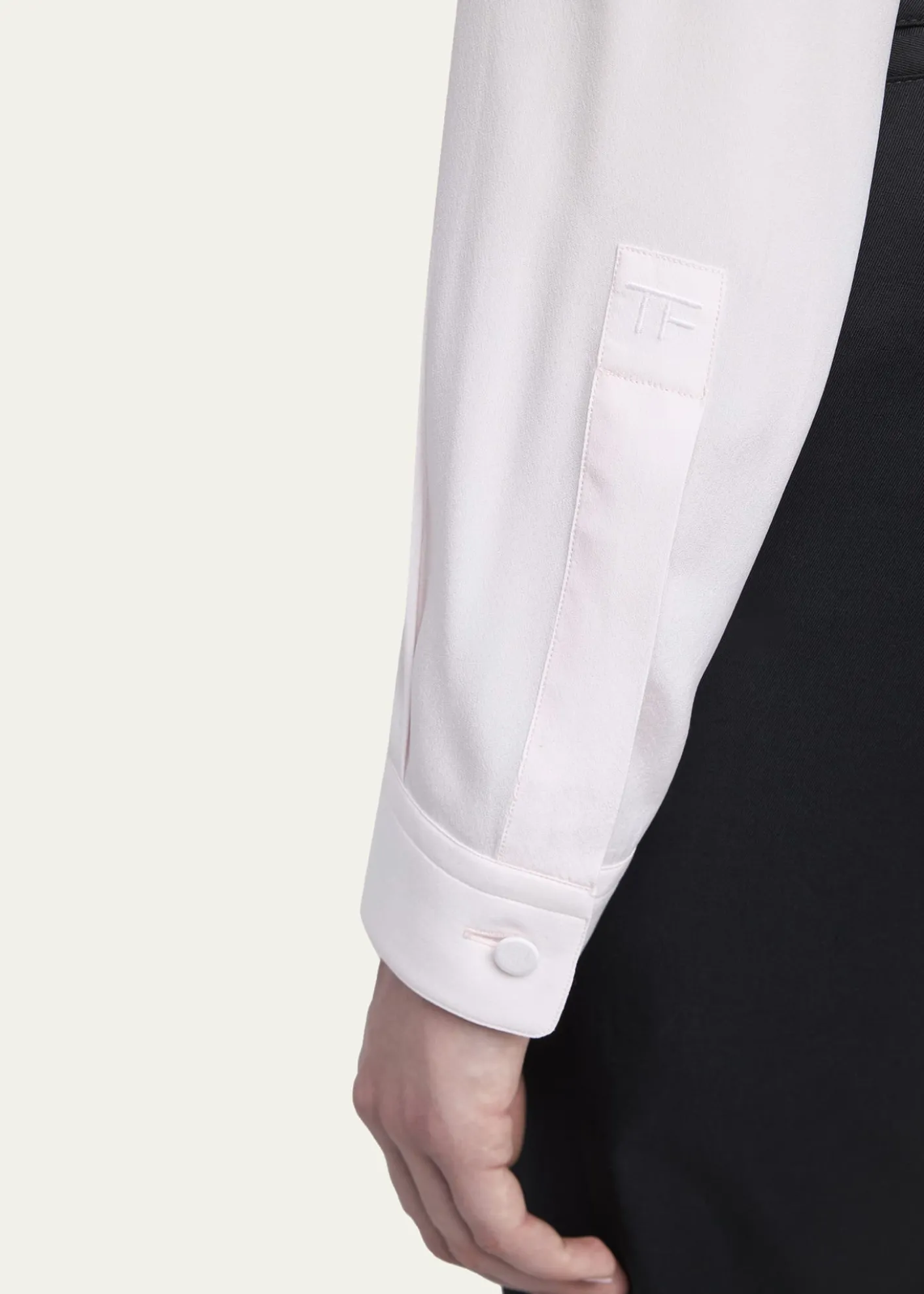 TOM FORDSilk Crepe De Chine Button-Down Blouse