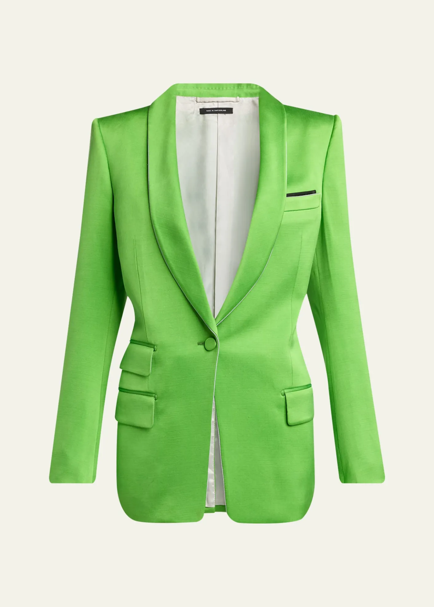 TOM FORDSingle-Breasted Silk-Wool Blazer Jacket