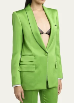 TOM FORDSingle-Breasted Silk-Wool Blazer Jacket
