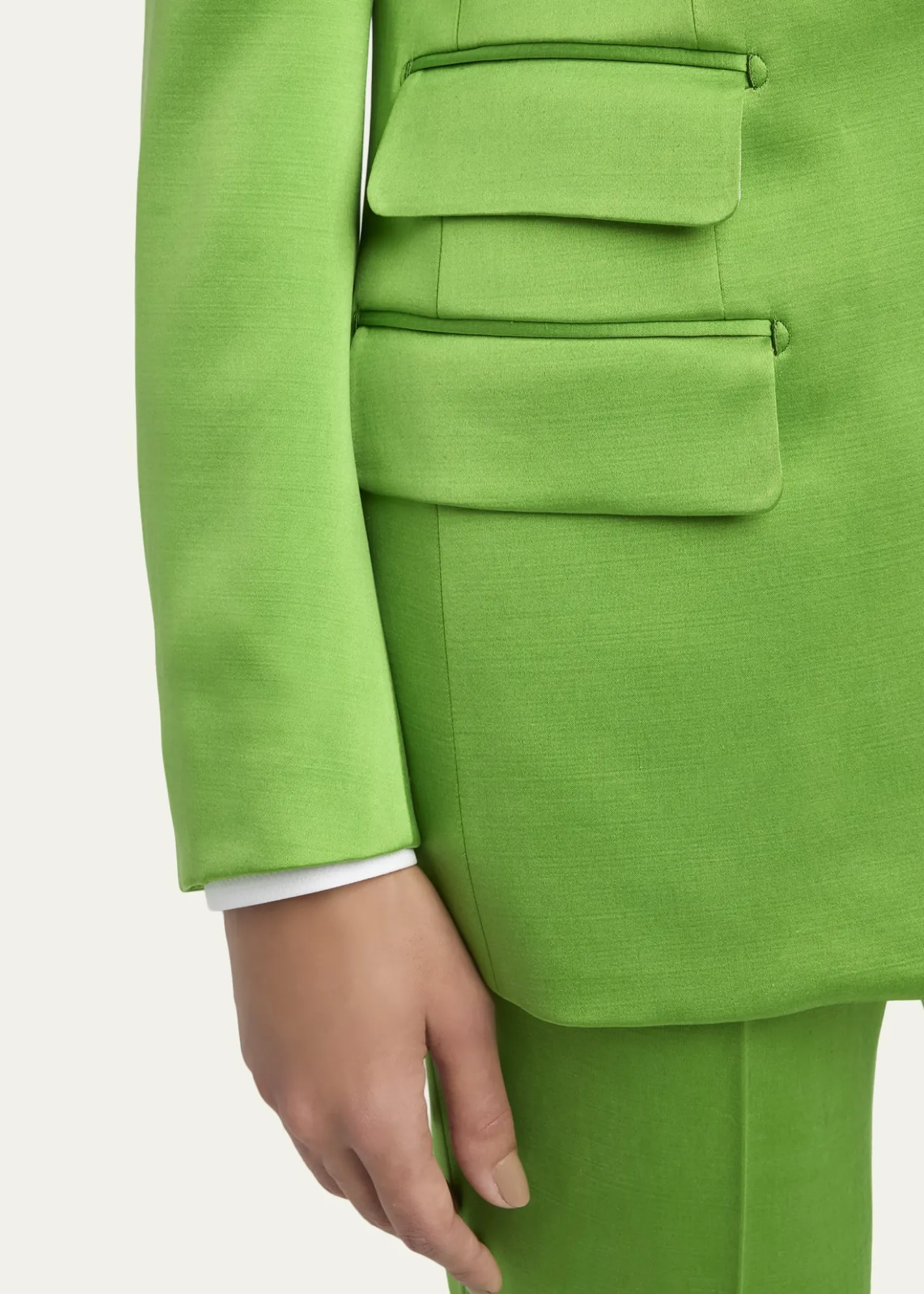 TOM FORDSingle-Breasted Silk-Wool Blazer Jacket
