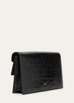 TOM FORDSmall Croc-Embossed Leather T-Clasp Clutch Bag