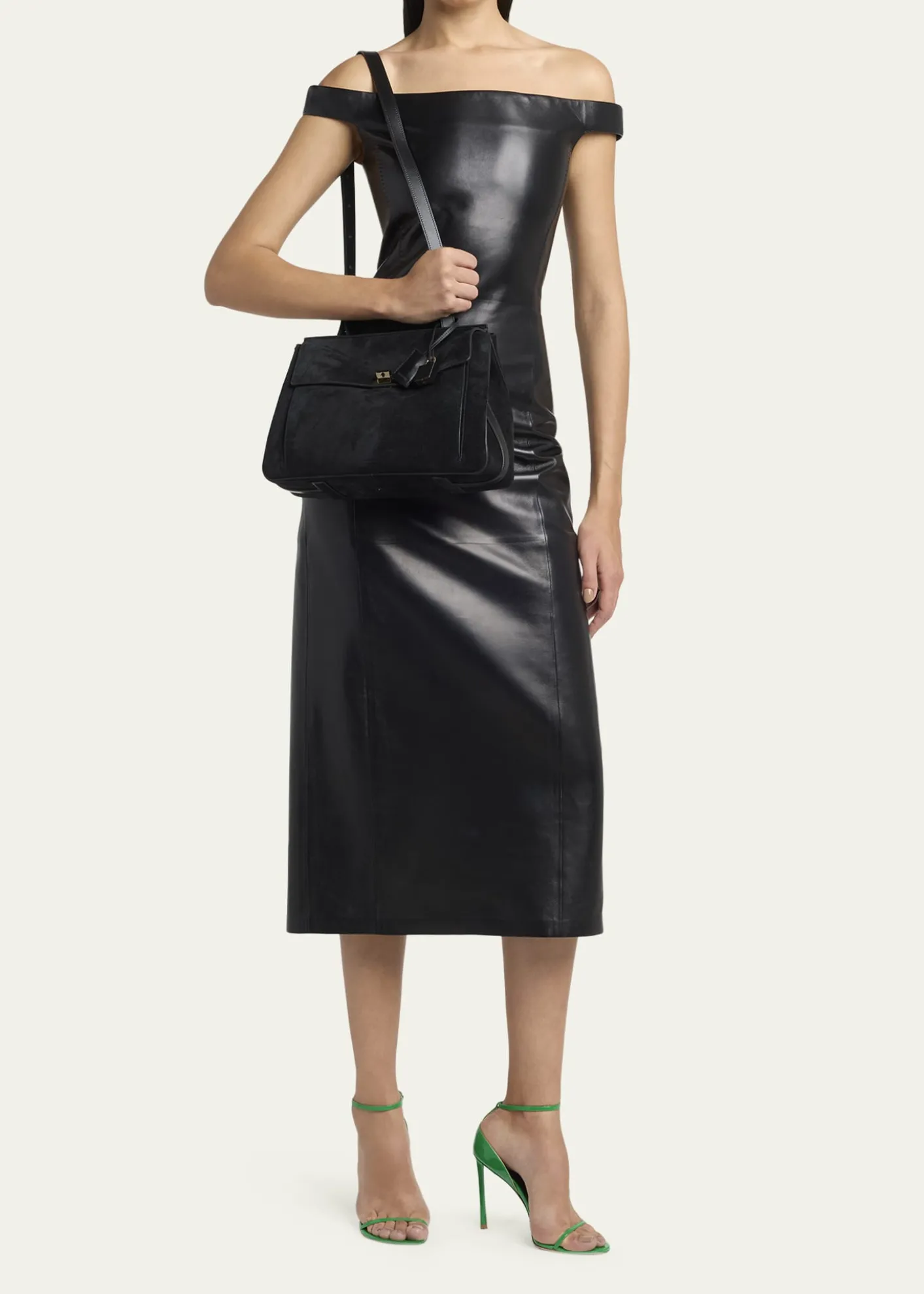 TOM FORDSmooth Suede Shoulder Bag