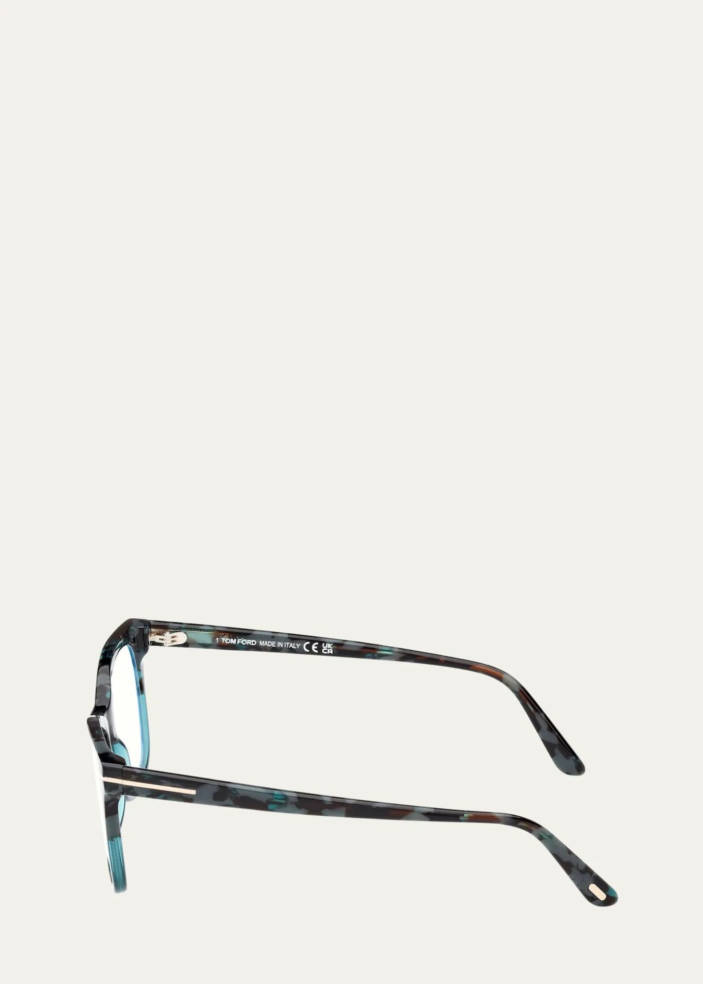 TOM FORDSquare Acetate Blue Block Glasses