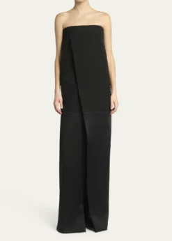 TOM FORDStrapless Column Wrap Evening Gown