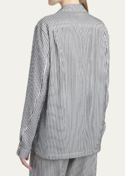 TOM FORDStriped Silk Pajama Shirt
