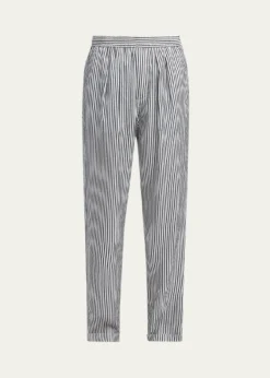 TOM FORDStriped Silk Straight-Leg Pull-On Pajama Pants