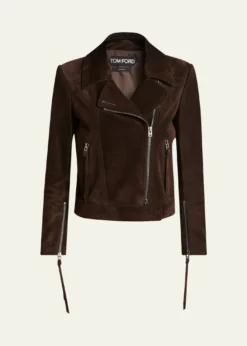 TOM FORDSuede Moto Jacket