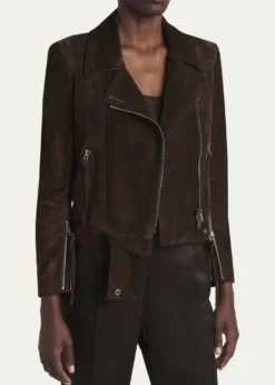 TOM FORDSuede Moto Jacket