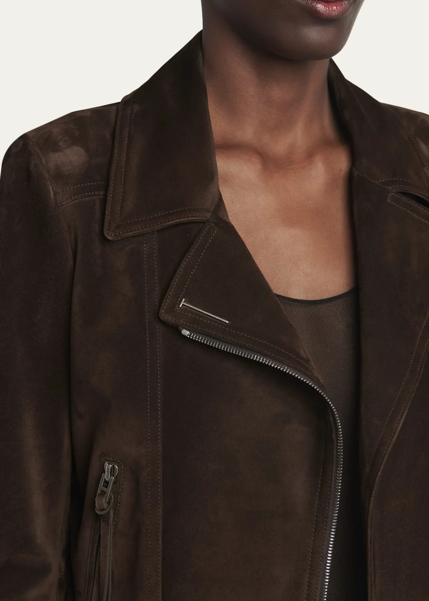 TOM FORDSuede Moto Jacket