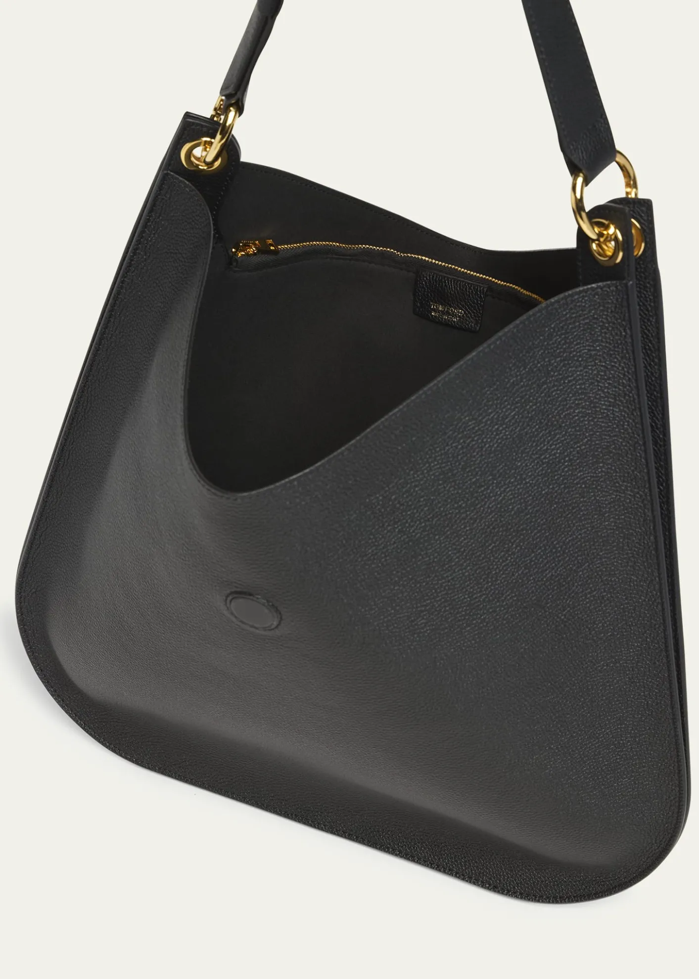 TOM FORDTara Large Hobo Crossbody in Grained Leather