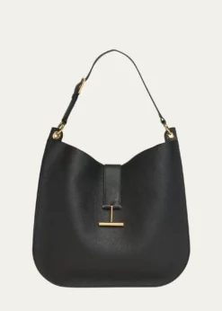 TOM FORDTara Large Hobo Crossbody in Grained Leather
