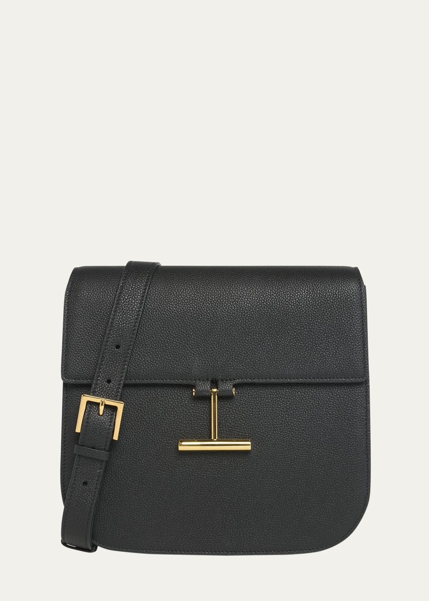 TOM FORDTara Medium Crossbody in Grained Leather with Leather Strap