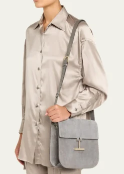 TOM FORDTara Medium Crossbody Bag in Suede