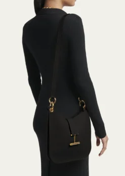 TOM FORDTara Small Hobo Crossbody in Grained Leather
