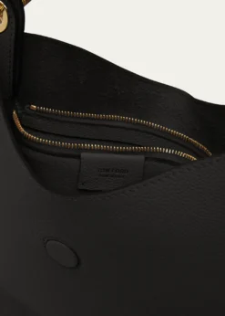 TOM FORDTara Small Hobo Crossbody in Grained Leather